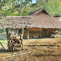 This is a traditional Loatian home in the rural area of Kuangsi, Laos.